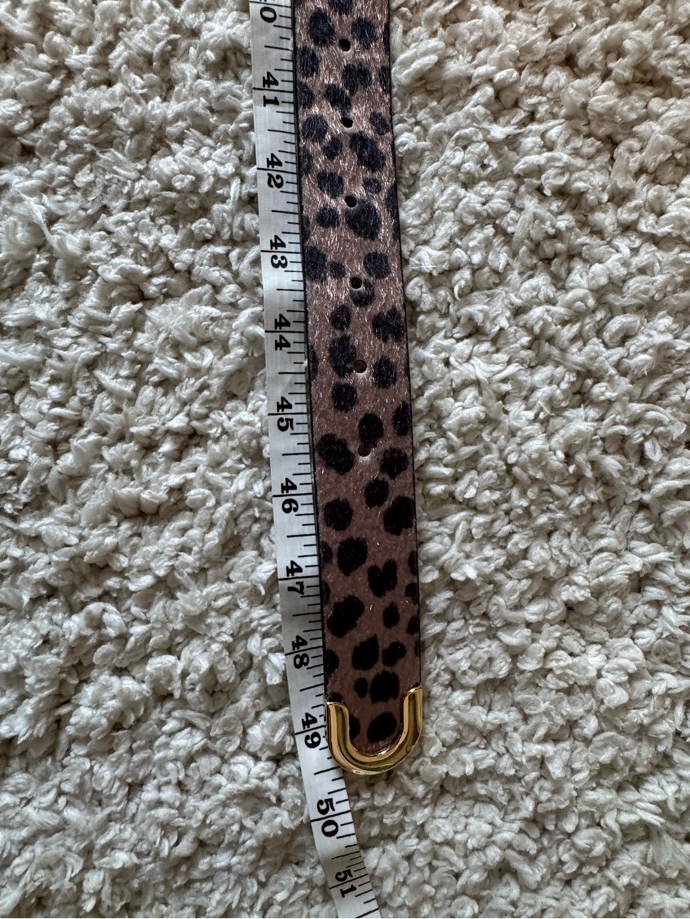 a new day Leopard Print Belt with Gold Buckle - Picture 5 of 5